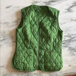 Barbour Olive Quilted Vest